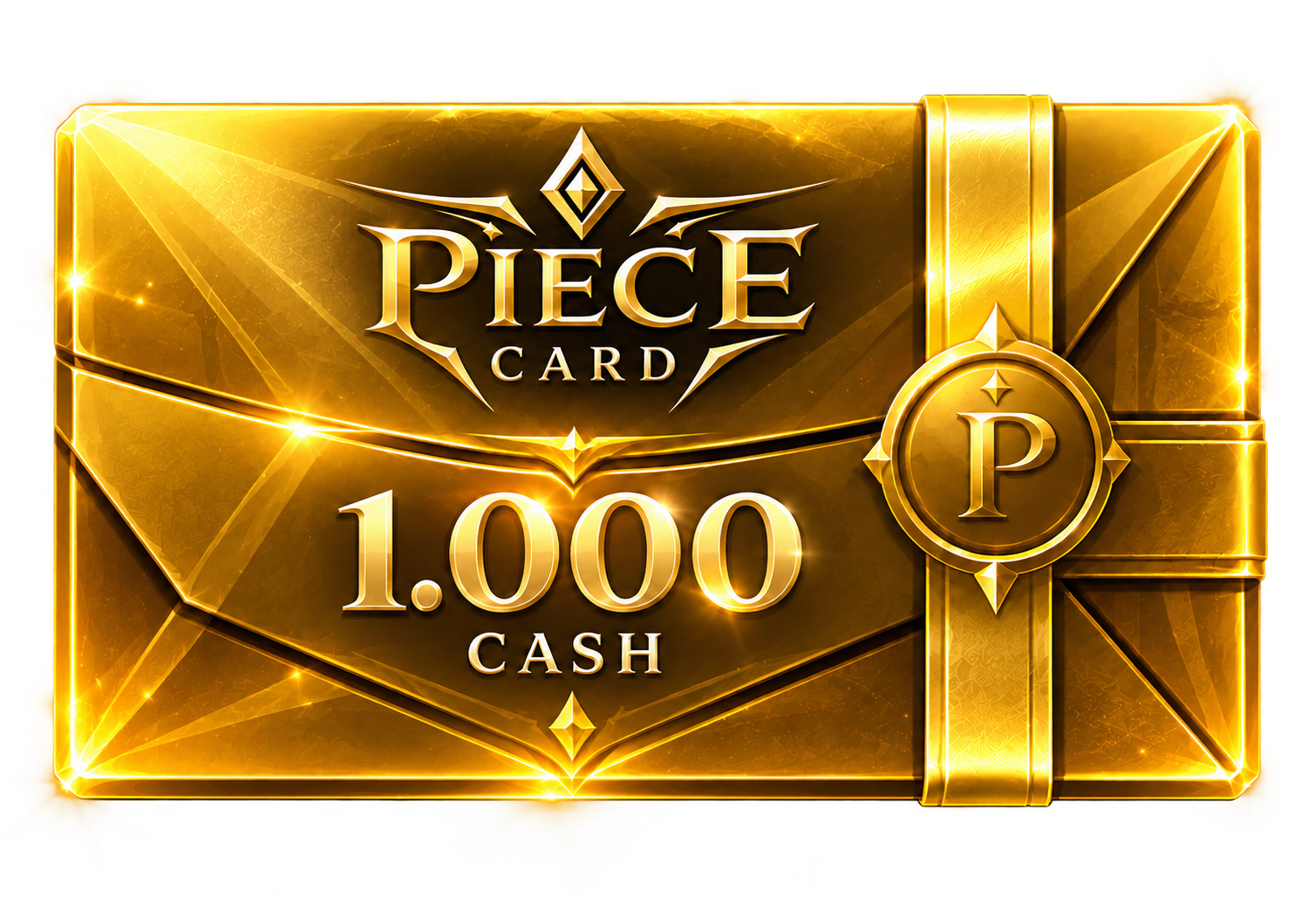 Piece Card Ouro — 1.000 Cash